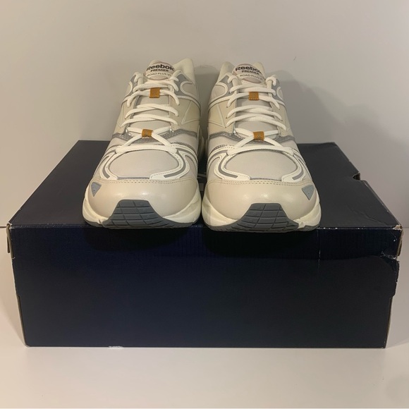 [BRAND NEW] REEBOK PREMIER ROAD PLUS VI CHALK BRIGHT OCHRE MENS SIZE 13 SNEAKERS - Picture 9 of 13